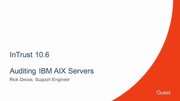 Auditing IBM AIX servers with InTrust