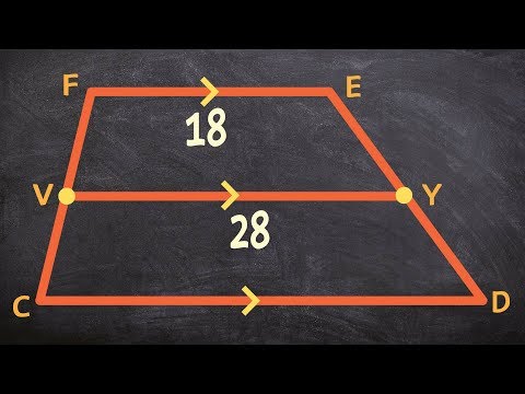 Video: Hoe De Lengte Van De Basis Van Een Trapezium Te Vinden?