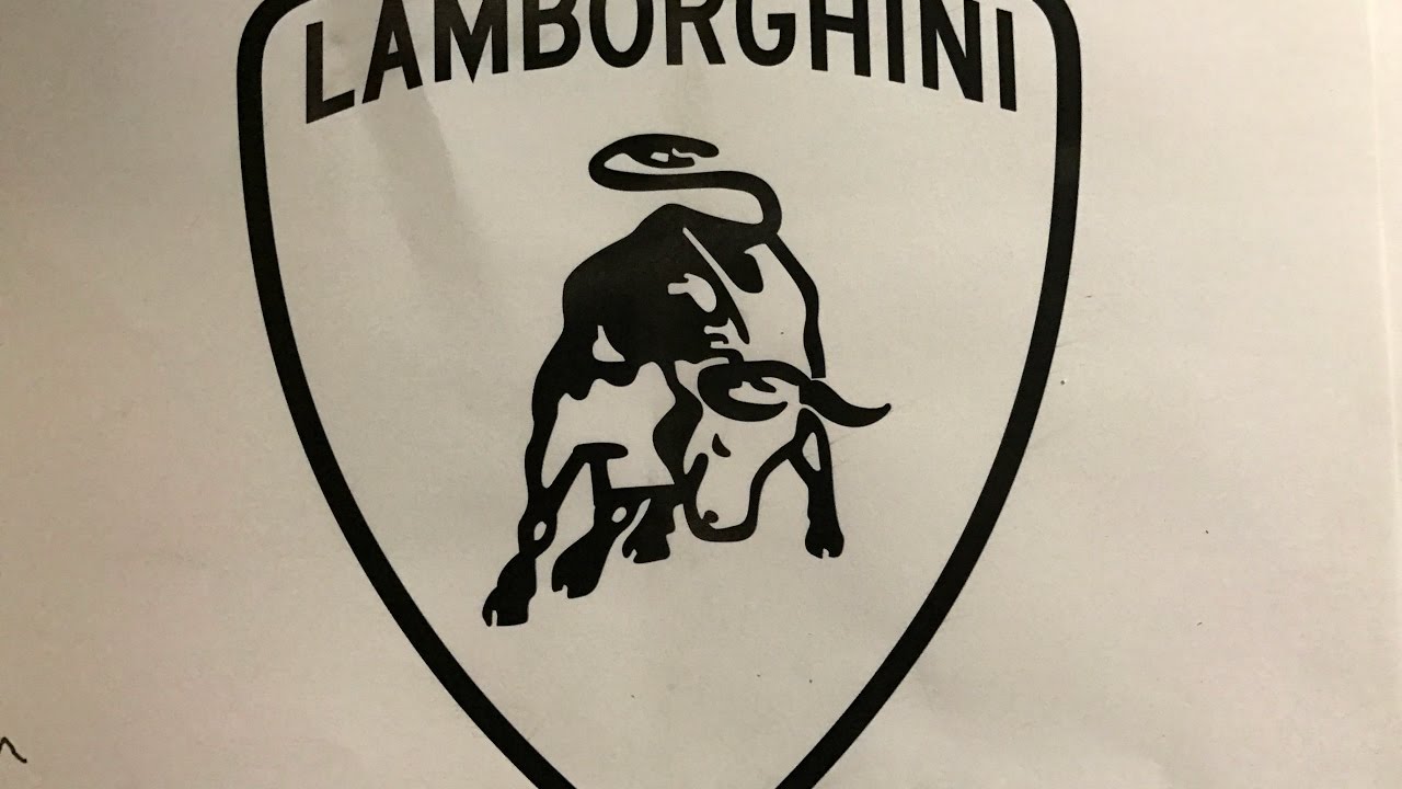 How To Draw A Lamborghini Logo Time Lapse