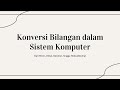 Tutorial Konversi Bilangan 