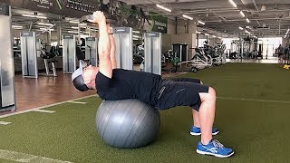 Stability Ball Plate Crunch