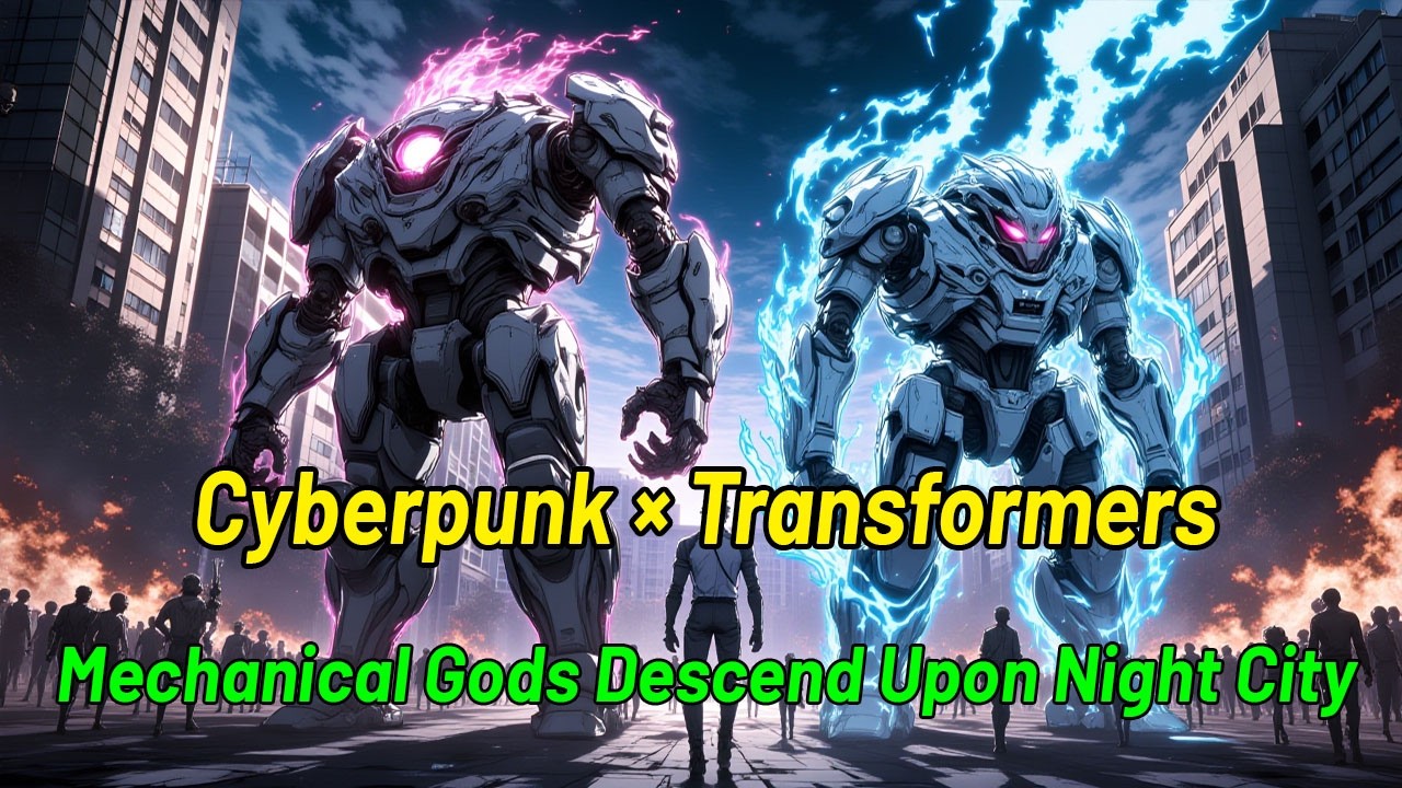 Cyberpunk × Transformers: Mechanical Gods Descend Upon Night City 