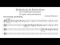 Andrey Stolyarov - Reflections & Refractions - Four Mallet Percussionists (or Open Instrumentation)