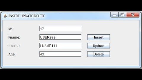 JAVA & MySQL - How To Insert Update Delete Data In MySQL Database Using Java [ with source code ]