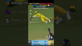 INSANE Wicket Keeping Catches Ever😳| #cricketshorts
