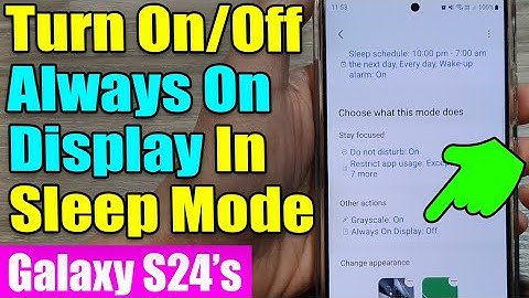 💡Galaxy S24/S24+/Ultra: How to Turn On/Off Always On Display In Sleep Mode 🌙