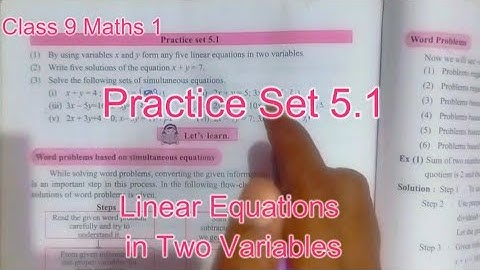 Class 9 Maths 1 | Chapter 5 | Practice Set 5.1 Q1 & Q2 | Step-by-Step Solutions