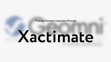 Geomni Requests from Xactimate