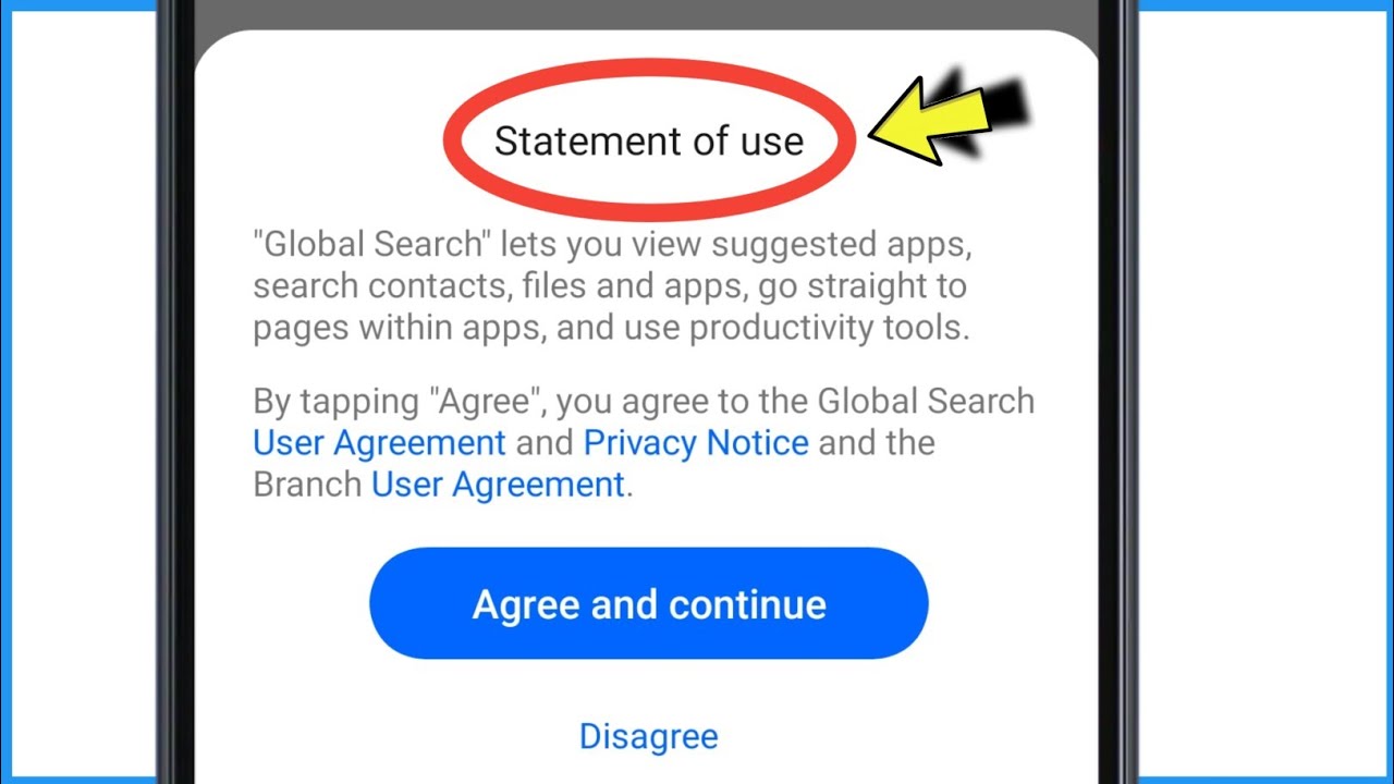 Statement Of Use Global Search Oppo Mobile | Global Search Ko Kaise Hataye