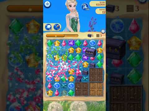 Disney Frozen Free Fall Endless map level #2514 (without using items)