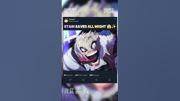 STAIN SAVES ALL MIGHT 😱✨ | MHA Final Season #myheroacademia #edit #amv #anime