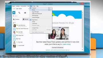 How to change the view of Skype® chat Windows®