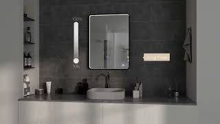 Lucid Front Illuminated Rectangular LED Mirror with Edge Frame,  E-MI-012532F