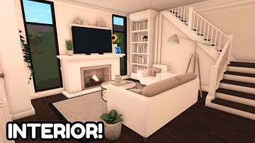 Building the INTERIOR of My Modern Budget House in Bloxburg! *Pt 2*