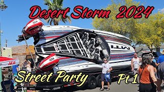Desert Storm 2024 Street Party Boats & Vendors Lake Havasu Part 2 #desertstorm #boat #boatshow