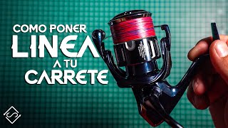 Como Poner LINEA Correctamente A TU CARRETE de Pesca !!