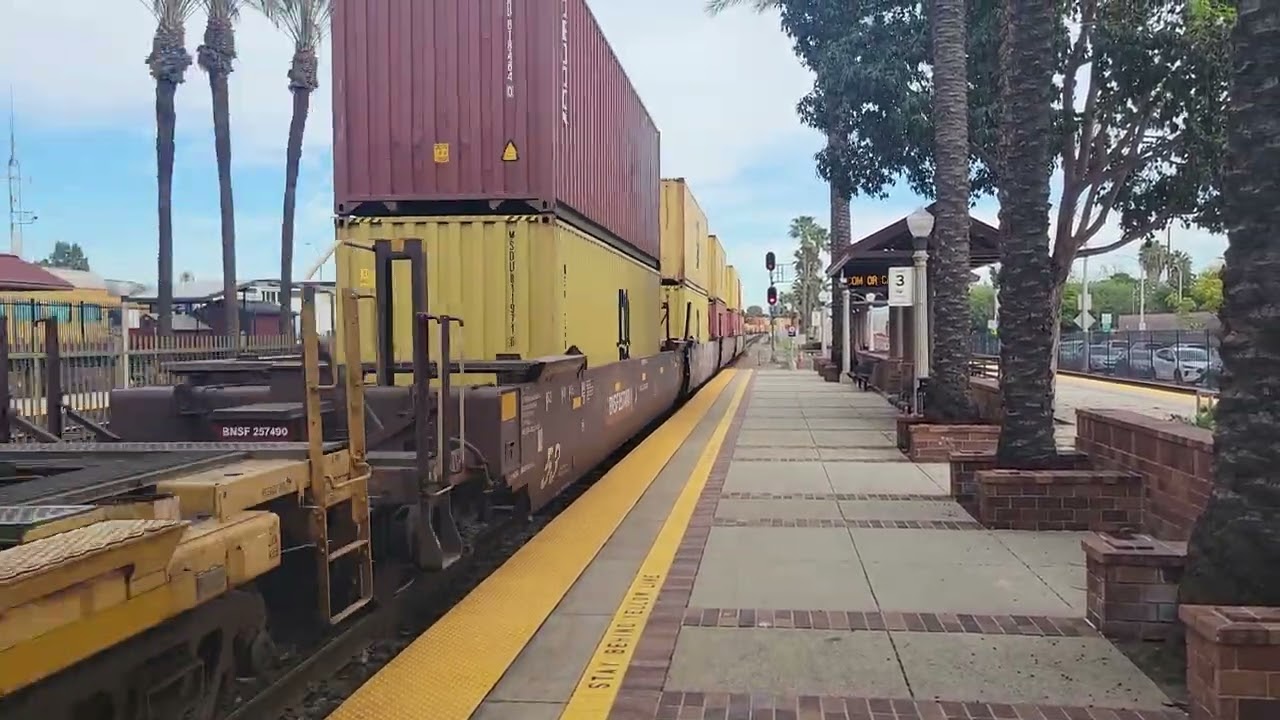 Railfannig at Fullerton Almost lost the camera from the wind vortex. 