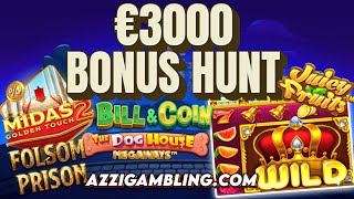 €3000 BONUS HUNT! 13 SLOTS UNLUCKY FOR SOME?🤔🤞🎰