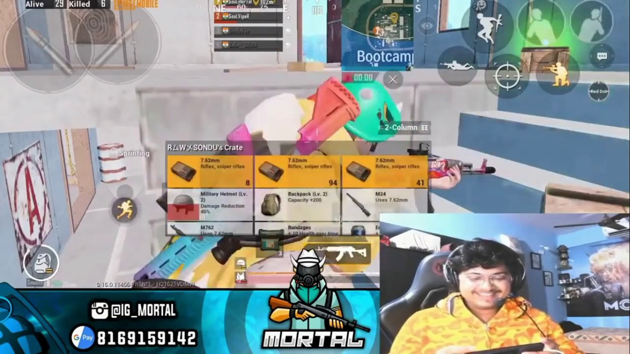 Mortal playing with Raven and Thug || Inshane 1v4 clutch by Mortal 🔥🔥