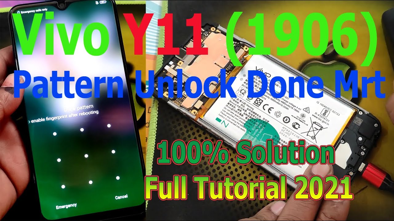 Vivo Y11 (1906) Remove Password | Pattern | Pin With MRT By Test point