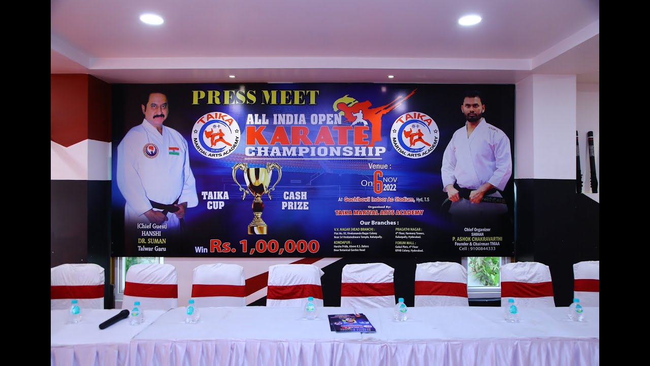 Taika Karati Martial art academy Hyderabad All India Open Karate