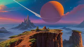 8K Hdr Expansive Alien Terrain With Iridescent Crystals Background Vr Skybox