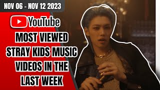 [TOP 20] MOST VIEWED STRAY KIDS MUSIC VIDEOS ON YOUTUBE IN THE LAST WEEK | NOV 06 – NOV 12 2023