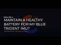 Maintain a Healthy Battery for Blue Trident IMU's