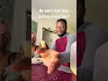 I let my wife try ginger beer, none alcohol! #couples #shorts #familytime #afrolove #couplecomedy