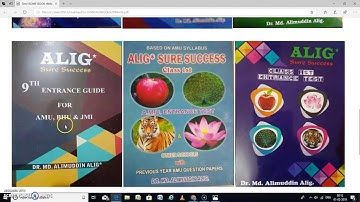 BOOKS FOR AMU CLASS 11TH SCI/DIP.ENG/COM.&HUM./9TH/1ST ENTRANCE TEST 2019-20