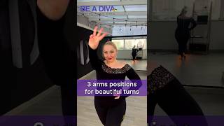 3 beautiful arms positions for turns 🔥 | Online BellyDance school- “BE A DIVA” 👑 #bellydance