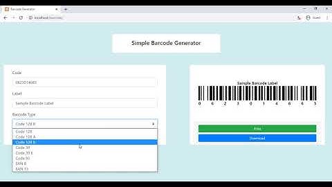 Simple Barcode Generator using PHP/JavaScript