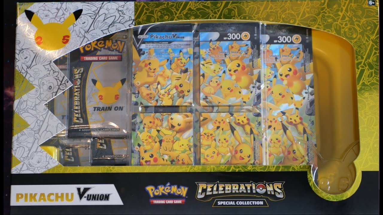 Pikachu V Union Celebrations Collection - One of my First Pokemon TCG ...