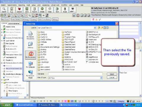 How to attach Mobilograph 24hr BP Results into TPP SystmOne Patient Records