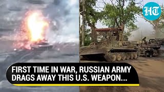 Russia Mocks USA With Video Of Abrams Tank Being Taken From Ukraine's Avdiivka To Be Shown As Trophy