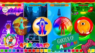 Mix of music video games - Hop Tiles 3D, Magic Jump, Piano Hop and Tiles Hop! | Garten of Banban screenshot 1
