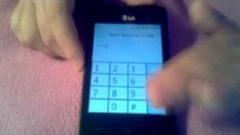 How to change your security code on a lg840g