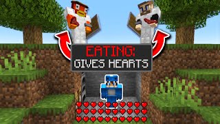 Minecraft Manhunt But Hunters Eating Gives Me Hearts...