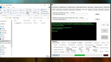 How to merge a .swm, .esd and .wim file using VDISM