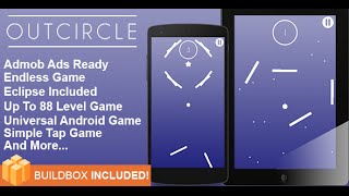 Buildbox Game Template – Out Circle Universal  Android Game + Eclipse Project Included