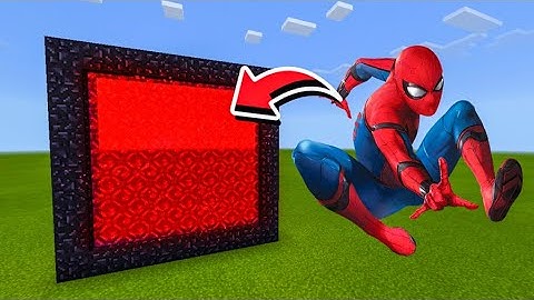 How to Make a Portal to SPIDERMAN Dimension in Minecraft!