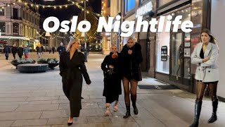 Oslo 4K Nightlife-Norway-Christmas Vibe