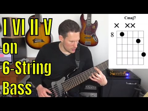 An Introduction to I VI II V - Chords on 6-String Bass - Bass Practice Diary - 26th November 2019