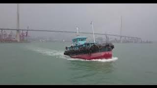 航拍-青衣運油船