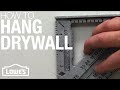 How to Hang Drywall