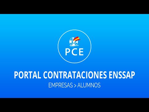 PCE (Portal Contrataciones ENSSAP)
