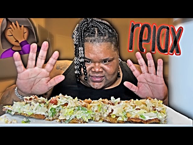 VIRAL CHICKEN CEASAR PIZZA MUKBANG | LETS GET ONE THING UNDERSTOOD 🙄 …. class=