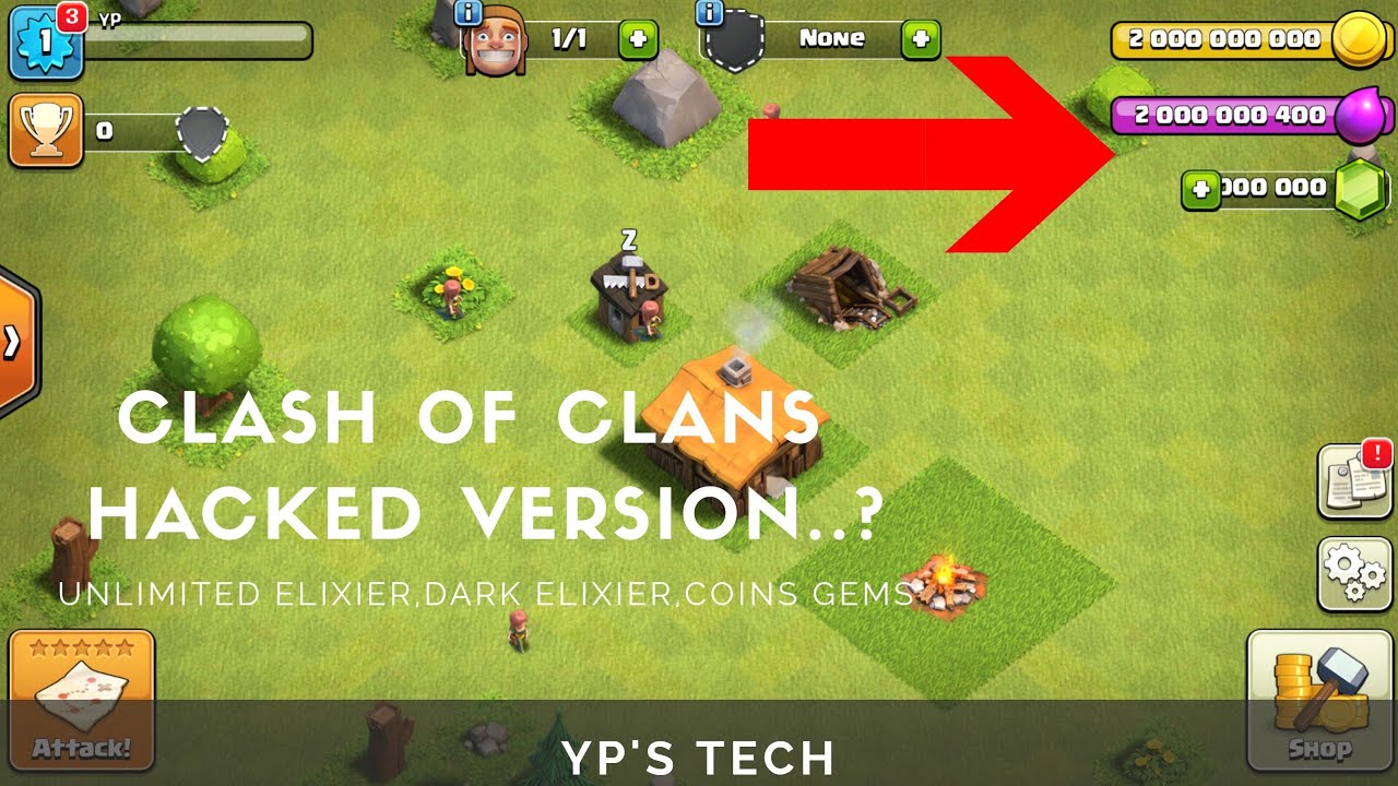 How to get unlimited coins,elixirs,dark elixirs,gems on CLASH OF CLANS