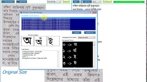 Whoitam Bangla OCR