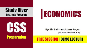 Economics Demo Session | Salman Azam Joiya | CSS 2022 PMS 2021